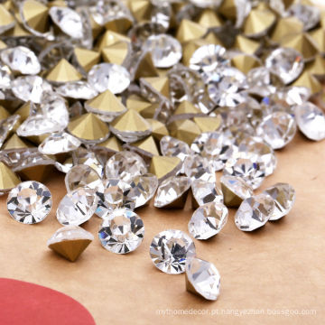Confete de diamante acrílico facetado de 8 mm